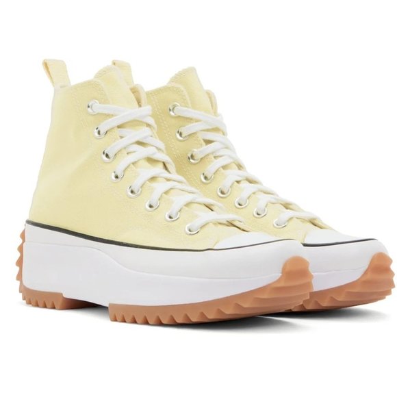 Converse Run Star Hike Hi Sneakers Yellow US Men's size 12 Women's 13.5 EUR 46.5 - Picture 3 of 7